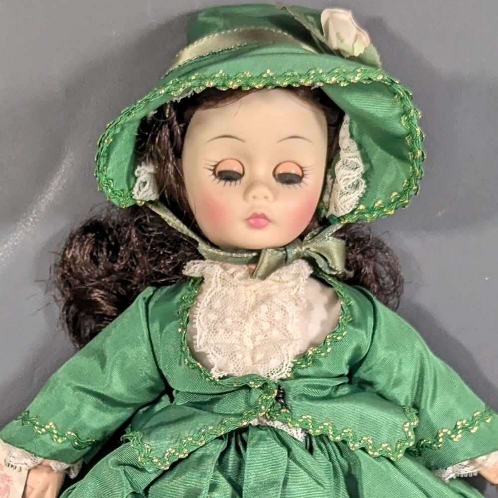 Madame Alexander Portrait Children Scarlett Doll Green Gown 11.5 Inch Vintage